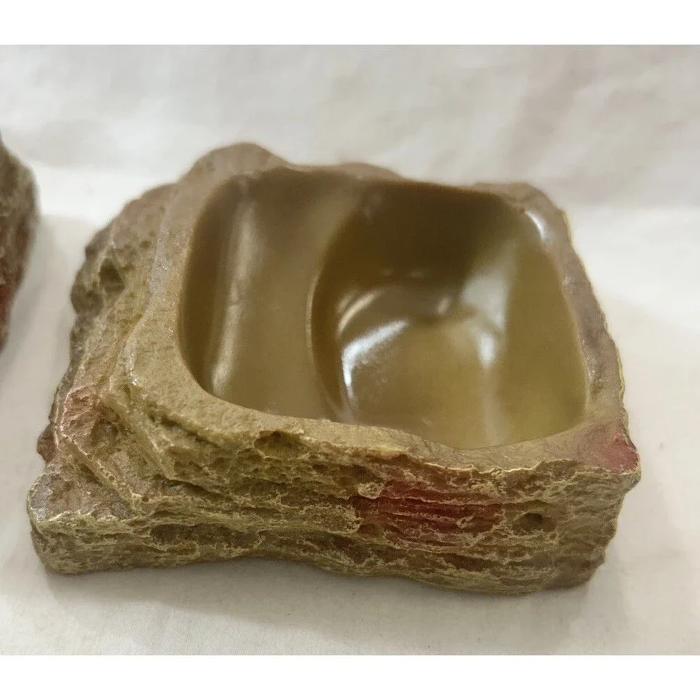 Exo Terra Water Dish Small PT2801 Reptile Terrarium Bowl Set of 2